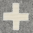 thumbnail image 6 of Laddha Home Designs Hand-Stitched Patchwork Cotton Throw Pillow Cover - 20" - Gray and Orange, 6 of 8