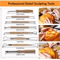 thumbnail image 6 of AGCAN Halloween Pumpkin Carving Kit, 14 PCS Professional Pumpkin Cutting Carving Tools with Handbag, 6 of 6