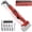 Red Compatible With Milwaukee 18v Battery, variant on 1/2" Cordless Ratchet Wrench Compatible with Milwaukee 18V Battery(Tool Only), 3-in-1 96FT-LBS Brushless Electric Ratchet with 3/8" Adapter & 1/4" Hex Bits, 6-Speed, 360° Rotating Head for Engine