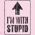 thumbnail image 2 of CafePress - Vintage I'm With Stupid [U] Infant Bodysuit - Baby Light Bodysuit, Size Newborn - 24 Months, 2 of 4