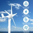 thumbnail image 2 of Wind Turbine Generator  Kit | 12V/24V 100W Wind Power Generator | 5 Leaves Home Wind Turbine System with Controller for Home, Farm, RVs, Boats, 2 of 9