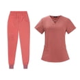 thumbnail image 3 of Conjunto de enfermería para mujer, uniforme de enfermera, camiseta y pantalones finos de manga corta SG, 3 of 5