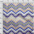 thumbnail image 3 of oneOone Tissu en Coton Bleu Royal Ikat pour Robe Tissu Imprimé au Mètre 56 Pouces de Large, 3 of 5