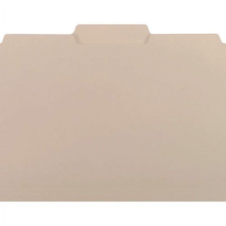 Smead Interior File Folders Letter - 8 1/2" x 11" Sheet Size - 3/4" Expansion - 1/3 Tab Cut - Top Tab Location - Assorted Position Tab Position - 11 pt. Folder Thickness - Gray - 0.99 oz - Recycled -