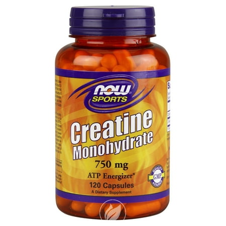 - Now Foods, Sports, Creatine Monohydrate, 750 mg, 120 Capsules , Pack of 2