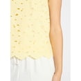 thumbnail image 5 of Time and Tru Women's and Women's Plus Sleeveless Cotton Eyelet Top, Sizes XS-4X, 5 of 6