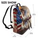 thumbnail image 2 of Balery Eagle With USA Flags Mochila de Cuero para Mujeres, Gran Capacidad, Bolsa de Viaje Multifuncional, Mochila de Cuero y Bolsa de Hombro para Mujeres, 2 of 4