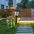 thumbnail image 1 of Lámpara solar para jardín, estatua de rana familiar, linterna, escultura, iluminación para balcón, interior, exterior, porche, regalo de inauguración, 1 of 8