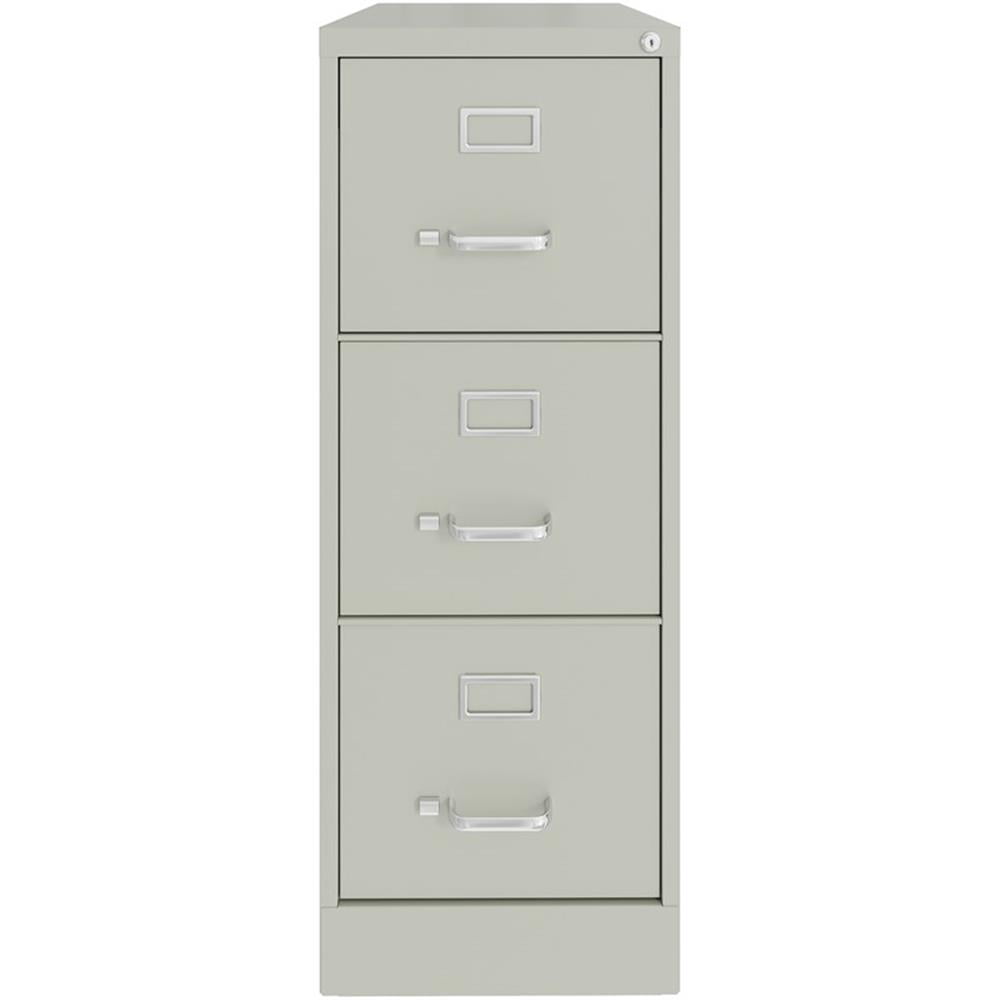 UrbanPro Metal Light Gray Filing Cabinet Vertical 3-Drawers 40.19"H Unassembled