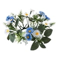 thumbnail image 2 of Corona de anillos de vela de pilar, anillo de guirnalda de vela, guirnalda de flores, portavelas de flores artificiales, anillo de vela de pilar para mayimx Vela Anillos Coronas, 2 of 7