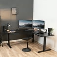 thumbnail image 2 of VIVO Black 71 x 71 inch Curved Corner Table Top for Sit to Stand Desk Frames, 2 of 8