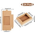 thumbnail image 2 of 24 Pcs Camel Gift Box Fold Paper Boxes Cookie Boxes Bakery Boxes Kraft Treat Boxes with Window 10x8cm, 2 of 8