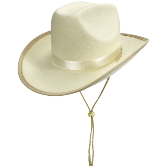 Karoyedx Baby Hats Childrens Brown Trimmed Cowboy Hat Western Cowboy Hat Brown Cowboy Hat Beige Size,4-9 Years