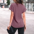 thumbnail image 3 of SUNBS Womens Summer Tops Short Sleeve Sweaters Tunic Tops Dressy Casual Business Shirts, 3 of 7