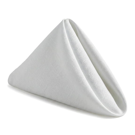 REGALWOVEN Pack of 6 Cotton Cloth Napkins - Washable and Reusable for Restaurant, Weddings, Events, and Parties Light Gray 18x18inch