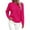 Hot Pink, variant on Women's Cable Knit Sweaters Crewneck Lightweight Long Sleeve Pullover Sweater