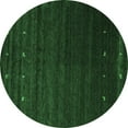 thumbnail image 1 of Ahgly Company Indoor Round Abstract Emerald Green Contemporary Area Rugs, 5' Round, 1 of 4