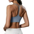 thumbnail image 4 of vigerkar Womens Y Sports Bras Yoga Top with Cups Spaghetti Thin Strap Workout Bra Tops (Light Blue, XL/10), 4 of 9