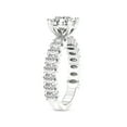 thumbnail image 4 of 4 Carat IGI Certified Cushion Shape Lab Grown Diamond Engagement Ring | 14K White Gold |Lillian Oval Shape Side Diamond Eternity Diamond Ring | FG-VS1-VS2 Quality Friendly Diamonds, 4 of 5