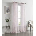thumbnail image 1 of Dainty Home Rita Floral Embroidered Light Filtering Curtain 38 x 108 Inch 2 Panels, Blush, 1 of 5