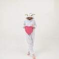 thumbnail image 1 of Disfraz de Cosplay de fiesta de disfraces de Halloween, pijamas de una pieza de animales de dibujos animados de vellón Polar, elfo de Navidad, ropa de casa de moda para pareja, 1 of 3