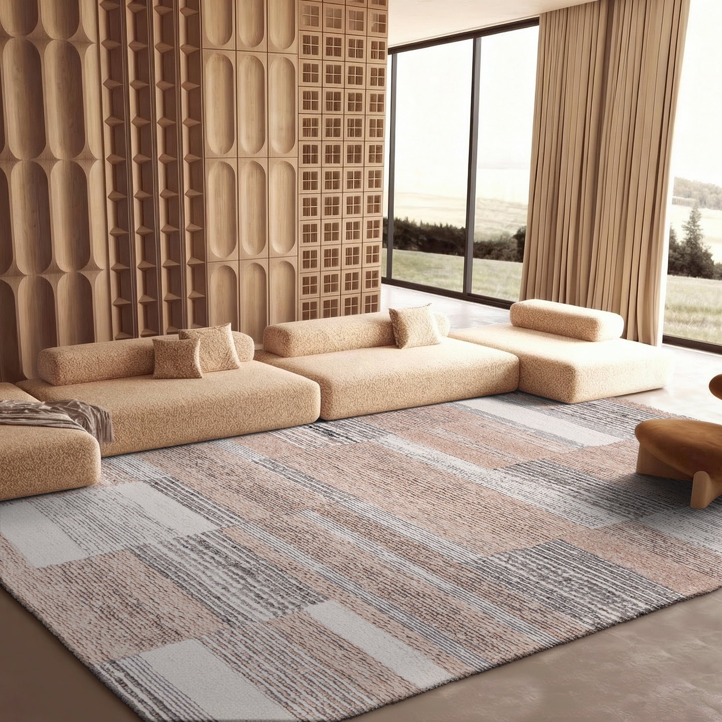 Safavieh Casablanca Zayden Checkered Area Rug, Natural/Ivory, 8' x 10'