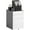 Grey, White, variant on Vinsetto 3 Drawer File Cabinet Steel Lockable Filing Cabinet with Wheels