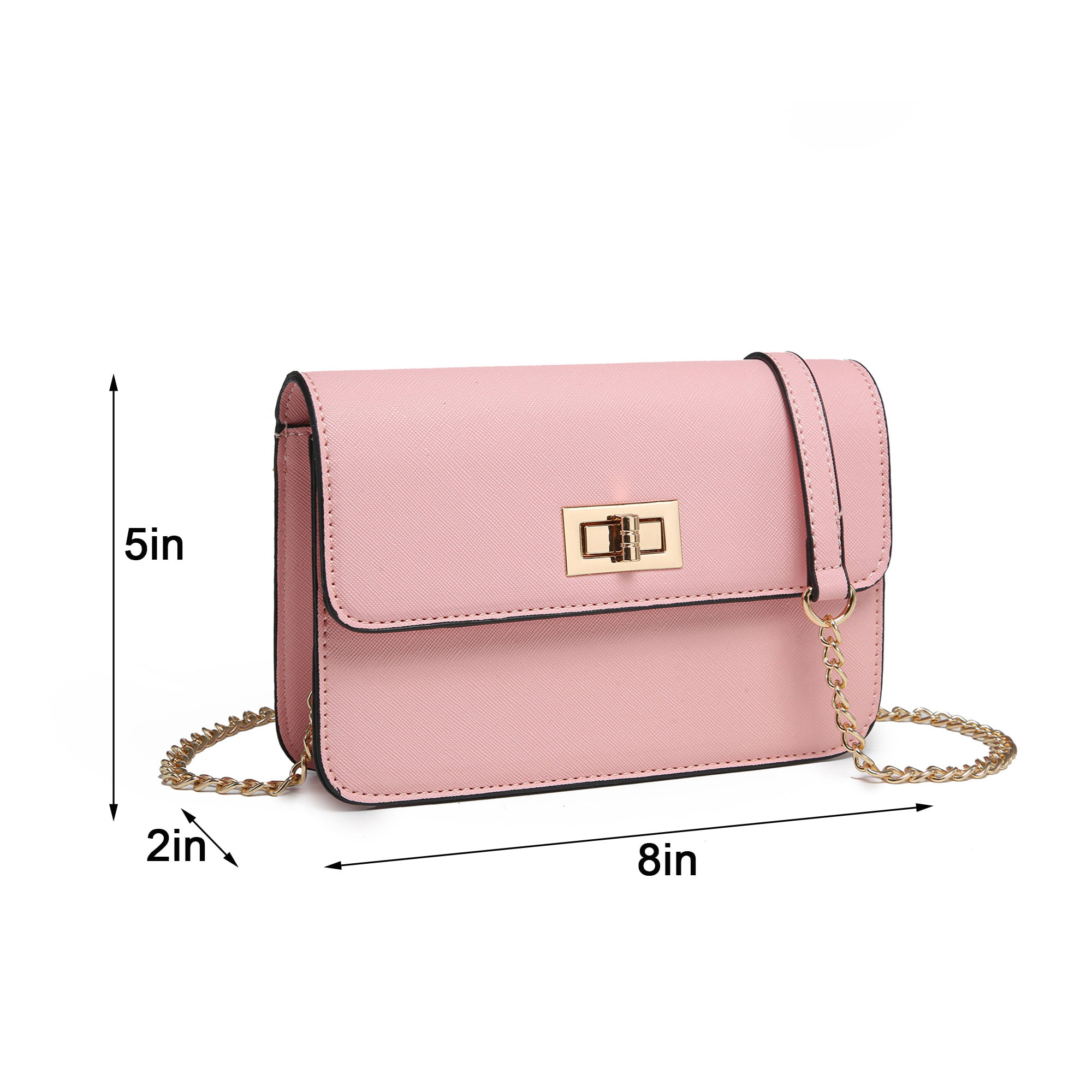 Poppy Womens Quilted Crossbody Bag Handbags Vegan Leather Purses For Women  Shoulder Bag With Chain Strap 