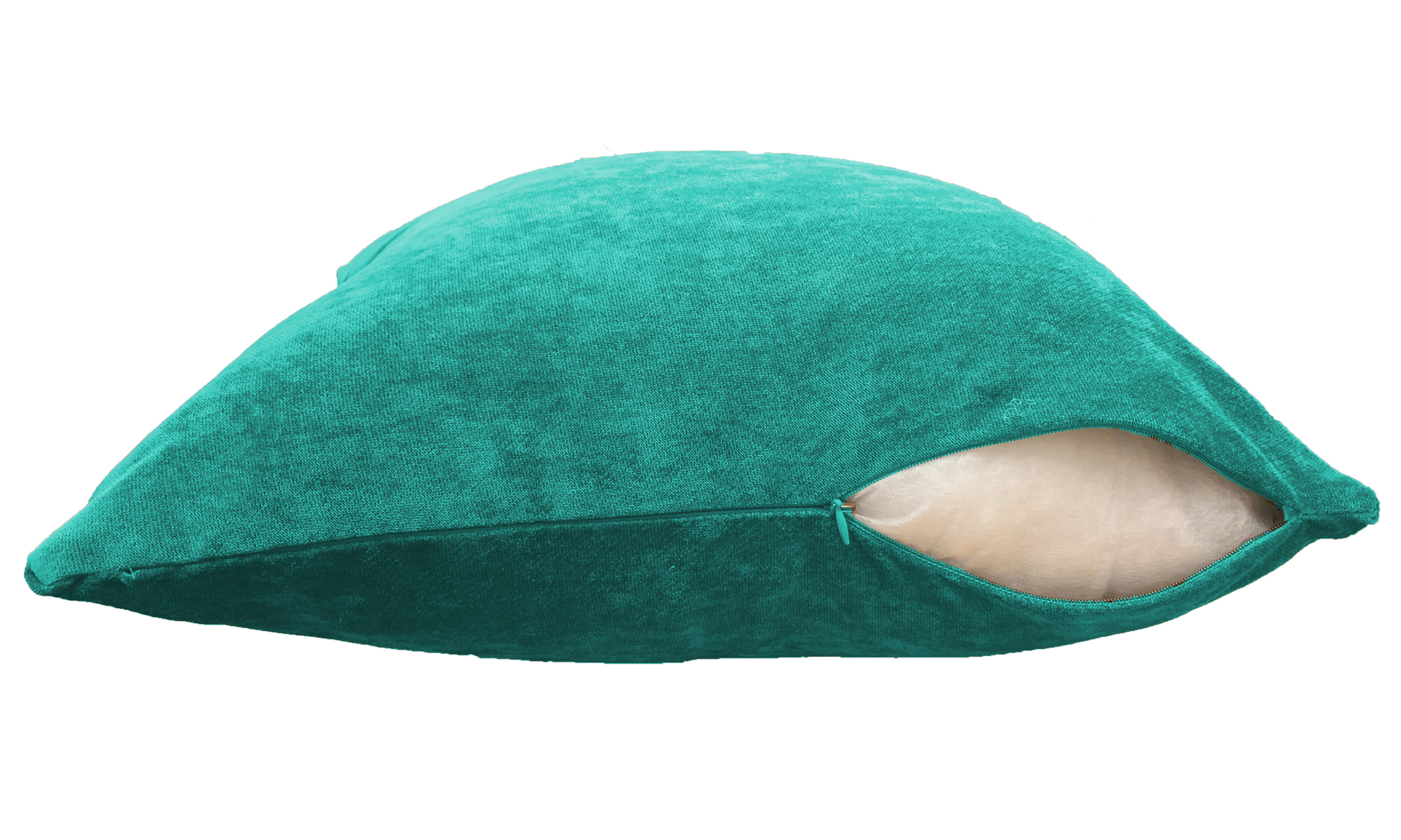 Parkdale 18" x 18" Corduroy Velvet Solid Decorative Throw Pillow Covers Soft and Cozy Cushion Covers - Aqua