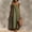 Army Green, variant on Prom Dress Ladies Easter Dress Party Dresses Long Dress Women's Solid Summer Beach Maxi Dress Sleeveless Spaghetti Strap Dress White 2X