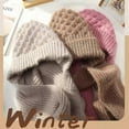 thumbnail image 2 of Integrated Ear Protection Windproof Cap Scarf,2 In 1 Winter Warm Knitted Hat Scarf,thickening Beanie Hat Scarf, 2 of 5