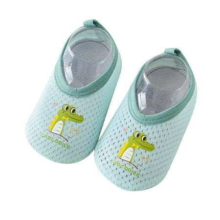 ZACPNCV Toddler Newborn Infant First Walkers Shoes Infant Non Slip Soft Sole Toddler Flat Lazy Loafers Light Blue 4-5 Years