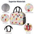 thumbnail image 4 of Womens Pioneer Flower Floral Print Pattern Lunch Box for Work,Insulated Lunch Bag for Women,Loncheras Para Mujer,Leakproof Adult Lunch Bag for Work,Beach,Travel,Picnic,Camping, 4 of 6