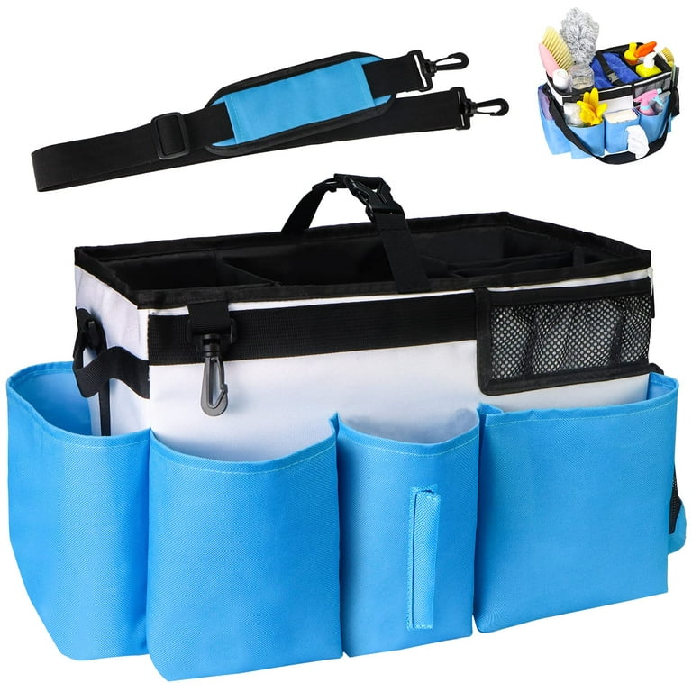 Large Wearable Cleaning Caddy Bag with Handle, Portable Organizer