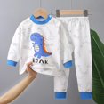 thumbnail image 1 of Conjunto de pijama para niños y niñas, camiseta de manga larga con estampado de dibujos animados, Tops con pantalones, ropa de dormir para otoño, novedad de 2023, 1 of 4