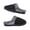 Black, variant on Women's Cable Knit Slippers House Shoes with Soft Furry Collar, S𝗅ip On Clog Shoes Winter Plush Slides Comfortable Wide Slides Indoor Outdoor Footwear Warm Bedroom Shoes