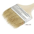 thumbnail image 3 of Uxcell 3 inch Natural Bristle Flat Edge with Wood Handle Paint Brush 12 Pack, 3 of 5