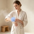thumbnail image 4 of 1 Pc Silicone Body Scrubber Gentle Exfoliating Brush on Sensitive Skin Soft Shower Scrubber for Body, Hygienic Silicone Loofah Bathroom Essentials Brush for Women, Men, 3.93 Inch, Light Blue, 4 of 6