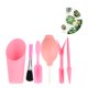 thumbnail image 3 of Juego de 6 piezas/1 para suculentas, herramientas para principiantes, cubo, pala, cepillo, kit para plantar bonsáis (rosa), 3 of 6