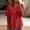 A1 Red, variant on Outfmvch V Neck Tops for Women Lightweight Pullover Top Concert Tops Blouses for Women Capsule Wardrobe for Women 2026 Summer Asymmetrical Blouse Bohemian Vacation Shirts Gray L
