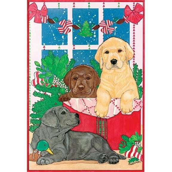 Holiday Boxed Cards- Labrador Retrievers Three Colors
