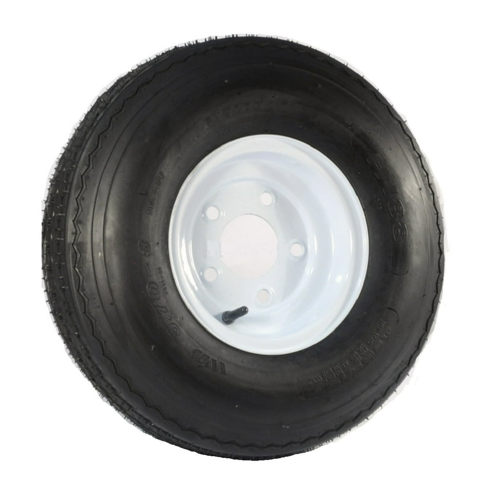 Trailer Tire On Rim 5.708 5708 5.70 X 8 8 in. LRB 5 Lug Hole Bolt