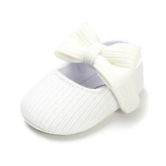 Baby Girl Anti-Slip Walking Shoes Bow Sneakers Soft Sole First Walkers