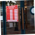 thumbnail image 4 of HINTRMENT Panneau Heures d'Ouverture Rouge en PVC Autocollant pour Café Boutique 1 Pcs, 4 of 8