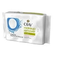 Olay Cleanse Facial Cloths, Makeup Remover Wipes with Rose Water, 25