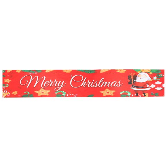 MasteelfCA Merry Christmas Banner Christmas Garden Hanging Decor Christmas Background Cloth