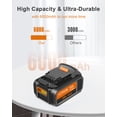thumbnail image 3 of 6Pack Replacement for Dewalt 20v Battery 6.0Ah (Orange), 3 of 7