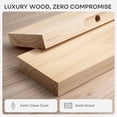 thumbnail image 2 of 18 inch Natural Floating Shelf, High End Solid Real Wood 18inch Small Floating Shelves for Wall Mounted, Natural Wooden Floating Shelves, Heavy Duty Bracket, 18 X 6.5 X 1.75 in, Set of 2, 2 of 4