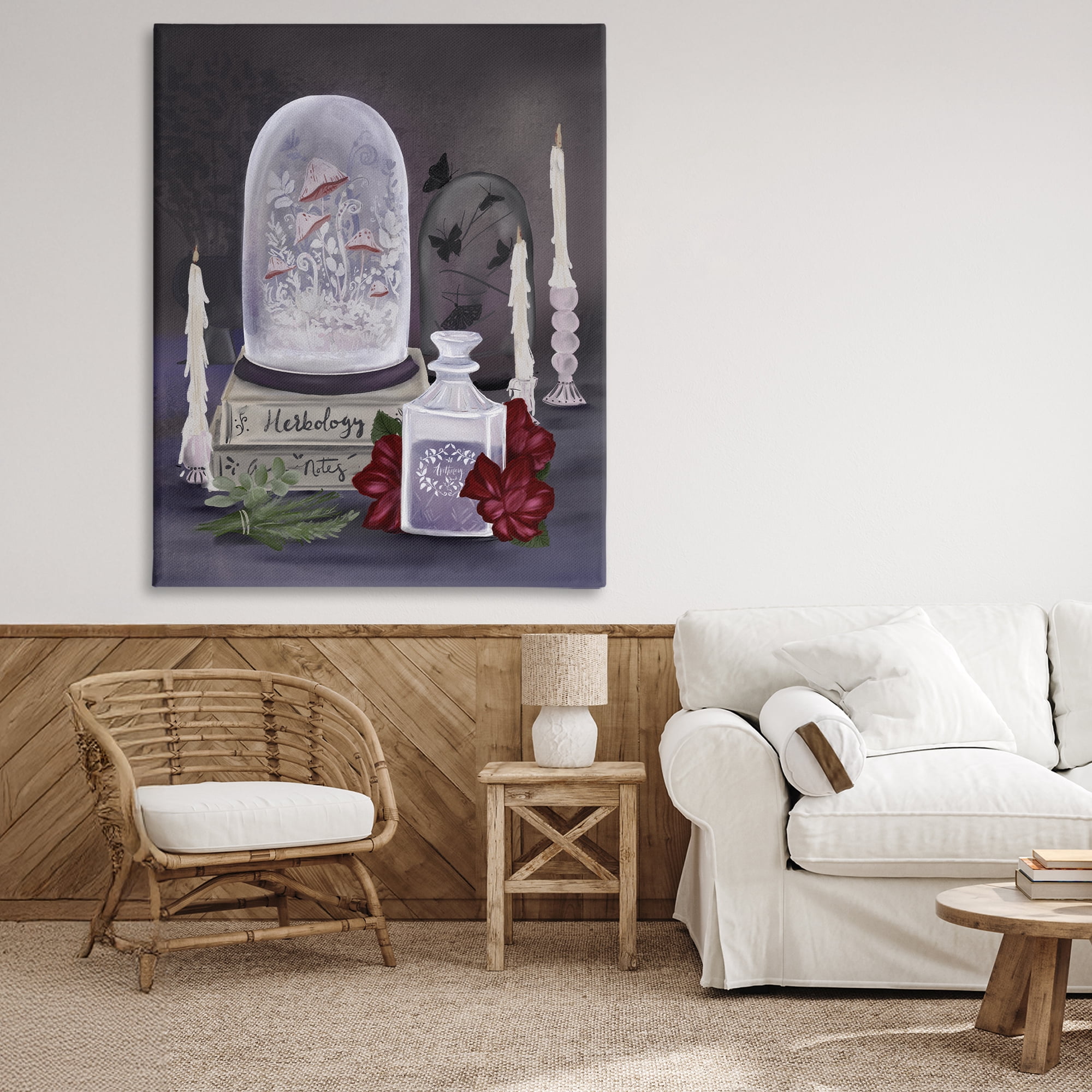 Stupell Industries Spooky Apothecary Vibes Canvas Wall Art, design by Adreane Fippinger