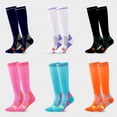 thumbnail image 6 of Eoperou 1 Pair Training Socks High Elasticity Comfortable Bouncy Wear Resistant Good Breathability Foot Protector Unisex Running Compression Socks Stockings for Sport, 6 of 8